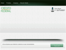 Tablet Screenshot of creditofederal.com.br